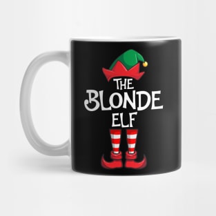 Blonde Elf Matching Family Christmas Mug